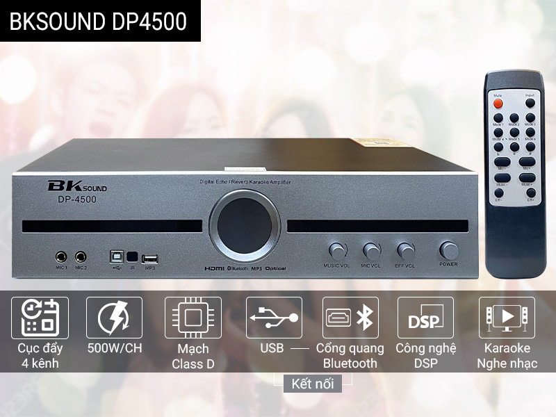 Cục đẩy liền vang BKSound DP-4500 (New 2023)