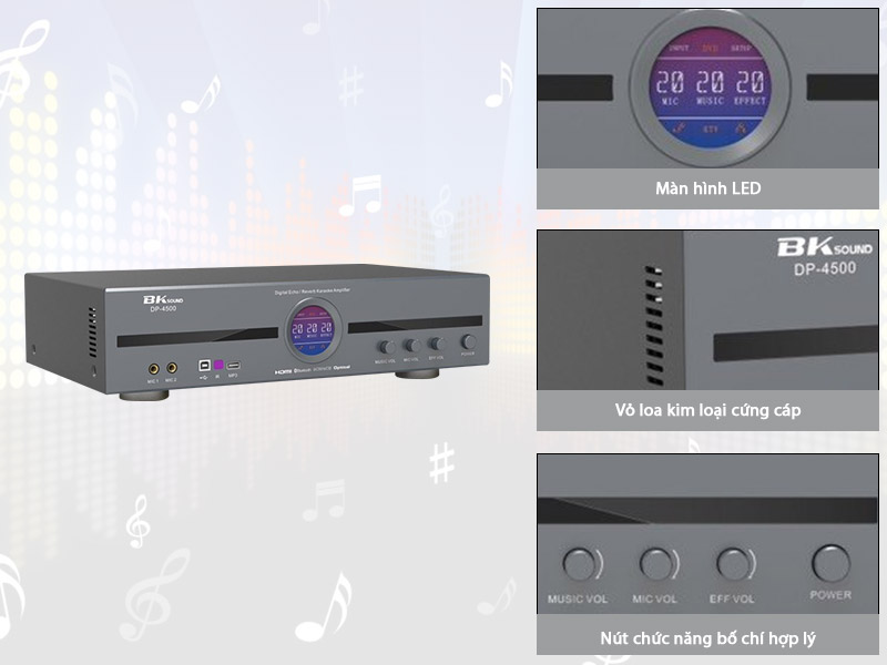 Cục đẩy liền vang BKSound DP-4500 (New 2023)