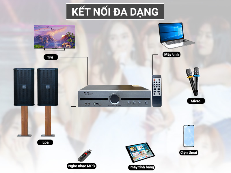 Cục đẩy liền vang BKSound DP-4500 (New 2023)