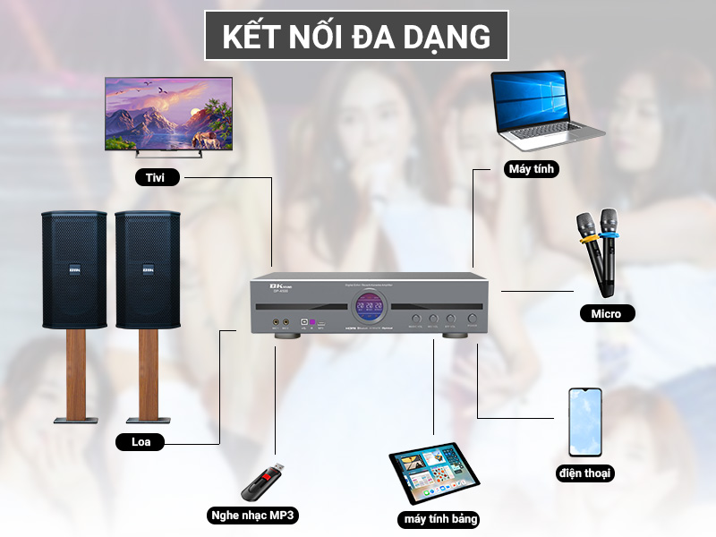 Cục đẩy liền vang BKSound DP-4500 (New 2023)
