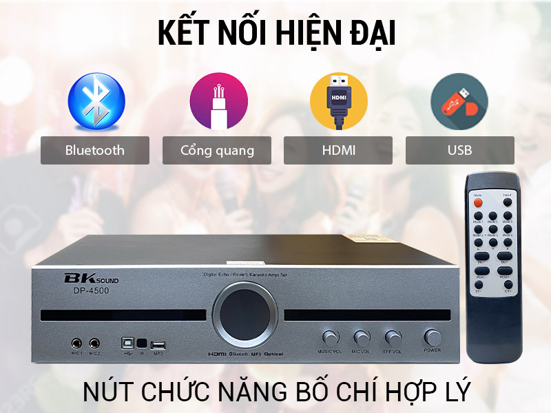 Cục đẩy liền vang BKSound DP-4500 (New 2023)
