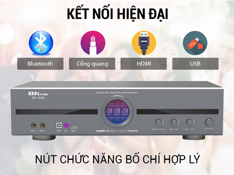 Cục đẩy liền vang BKSound DP-4500 (New 2023)