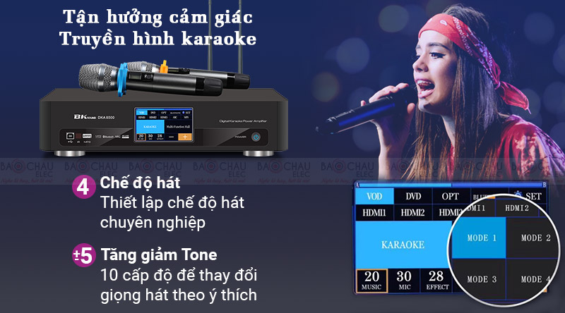Digital Karaoke Power Amplifier BKSound DKA 8500 hiện đại, gi&aacute; rẻ