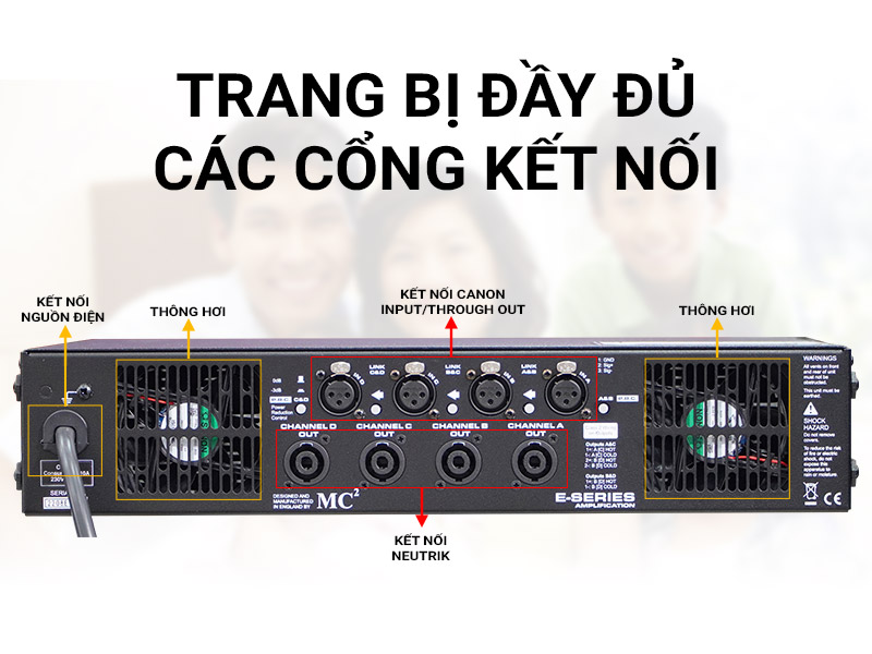 Cục đẩy c&ocirc;ng suất MC2 Audio E475