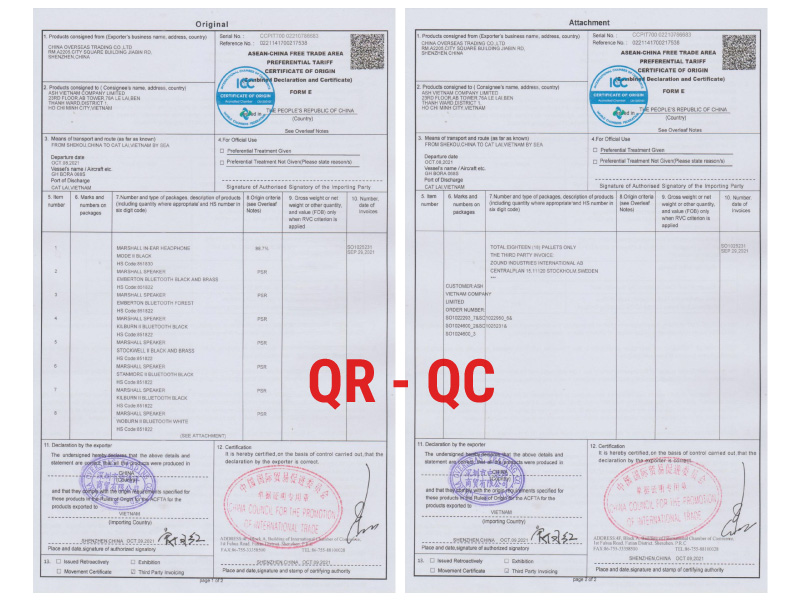 Loa Marshall được nhập khẩu chính hãng có đầy đủ giấy co, cq