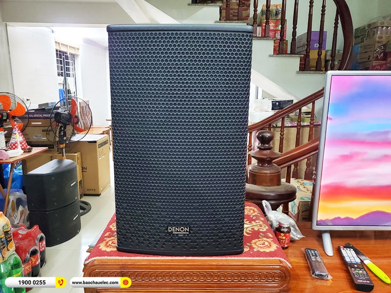 Lắp đặt dàn karaoke trị giá hơn 30 triệu cho chị Mai tại Hà Nội (Denon DP-R212, VM620A, X5 Plus, SW512C, BJ-U500) 