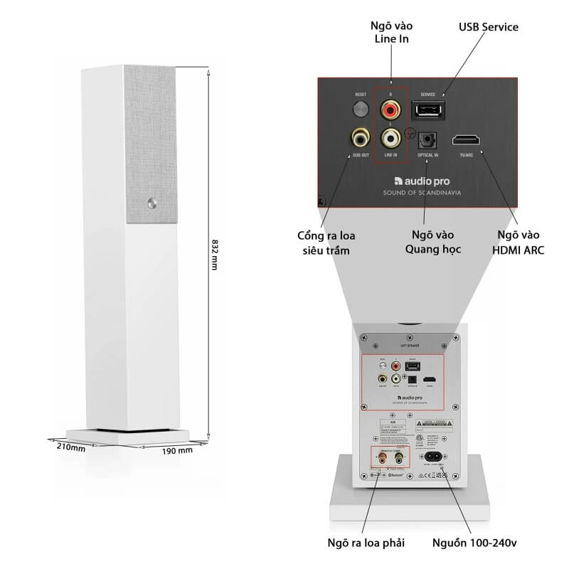 Loa Audio Pro A38