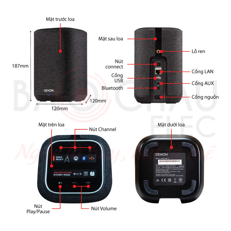 Ảnh kĩ thuật Loa bluetooth Denon Home 150