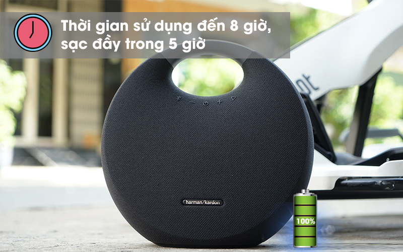 Loa Harman Kardon Onyx Studio 6 thời lượng pin l&acirc;u d&agrave;i v&agrave; bền bỉ