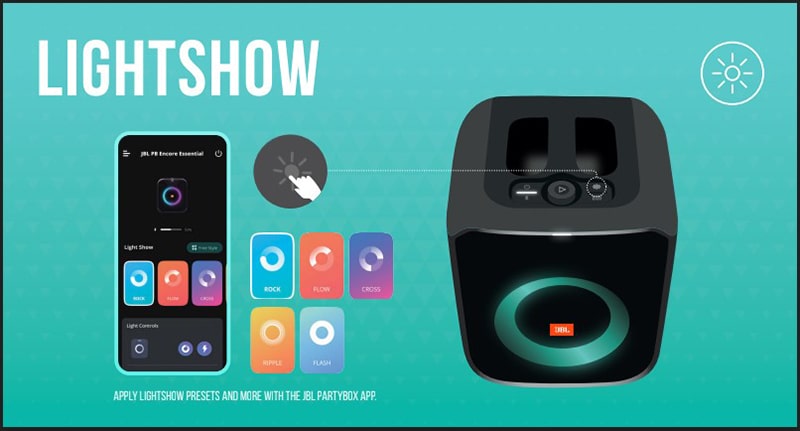 Chỉnh m&agrave;u&nbsp;tr&ecirc;n Loa JBL Partybox Encore