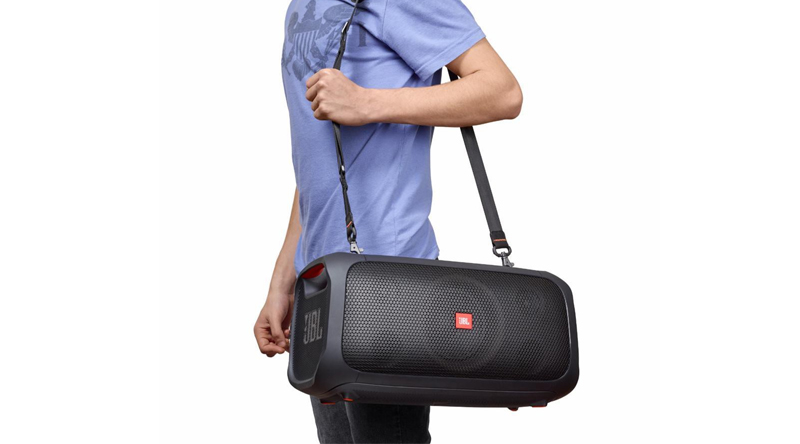 Loa JBL PartyBox On The Go dễ d&agrave;ng mang theo tới bất kỳ đ&acirc;u
