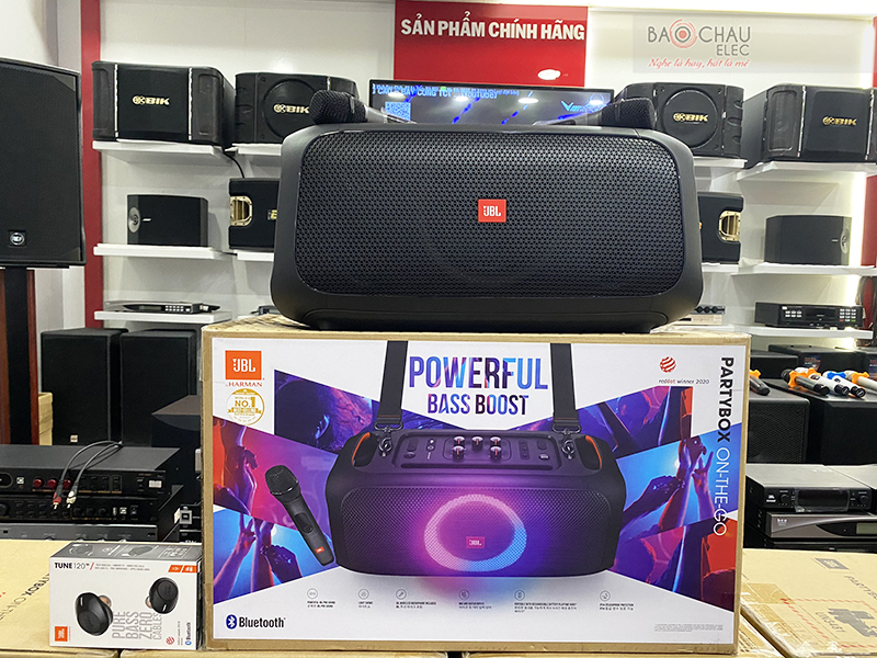 Loa di động JBL Party Box On The Go ch&iacute;nh h&atilde;ng, gi&aacute; tốt 