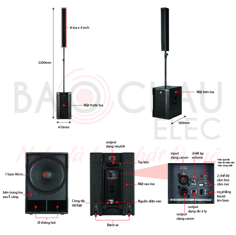 Ảnh kĩ thuật Loa RCF EVOX 12 (Liền công suất, sx: ITALY)