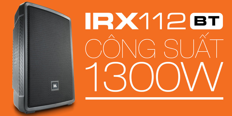 Loa JBL IRX112BT trang bị mạch khuếch đại c&ocirc;ng suất 1300W