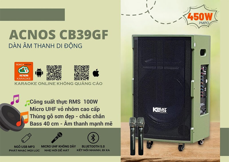 Loa kéo Acnos CB39GF