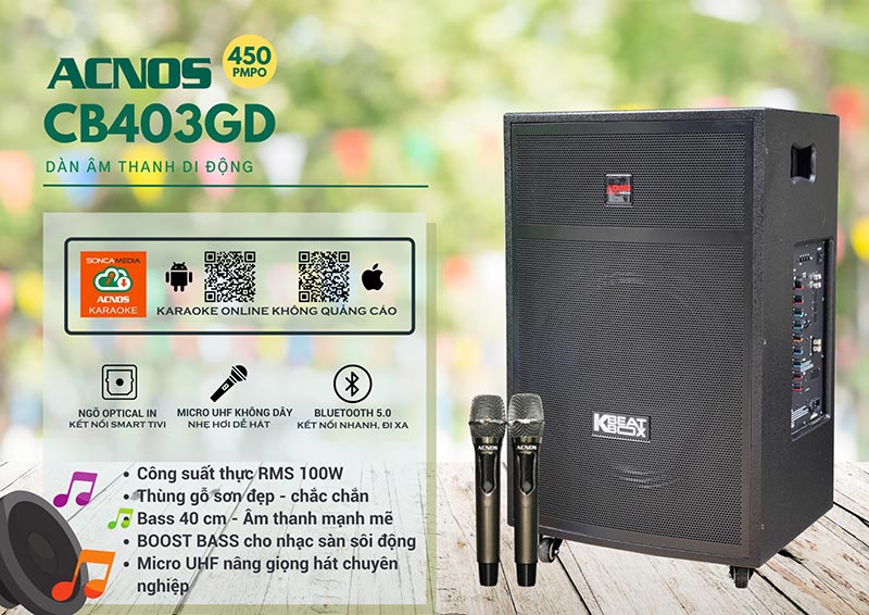 Loa kéo Acnos CB403GD