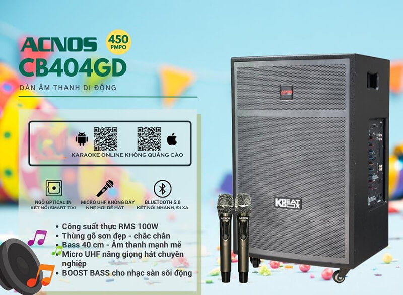 Loa kéo Acnos CB404GD