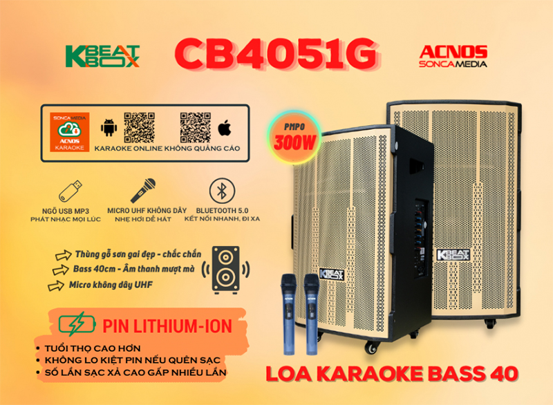 Loa k&eacute;o Acnos CB4051G
