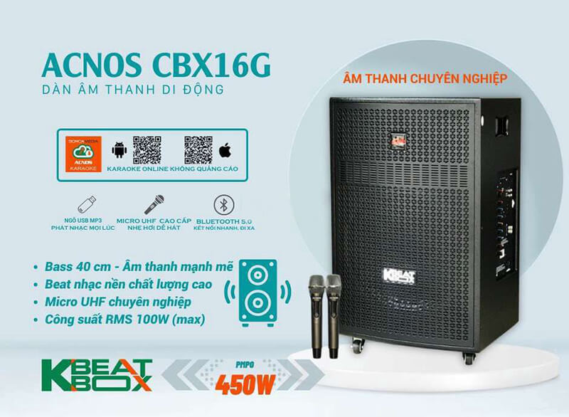 Loa kéo Acnos CBX16G