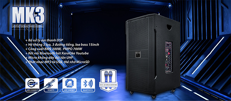 Loa K&eacute;o Di Động Arirang MK3