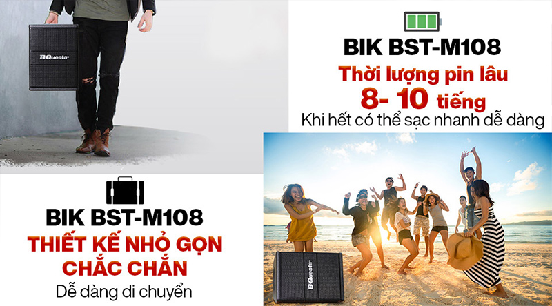 Loa k&eacute;o BIK BST-M108 Ch&iacute;nh h&atilde;ng gi&aacute; rẻ
