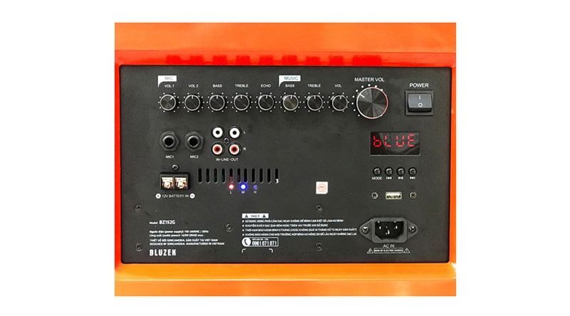 Loa k&eacute;o Bluzek BZ152G