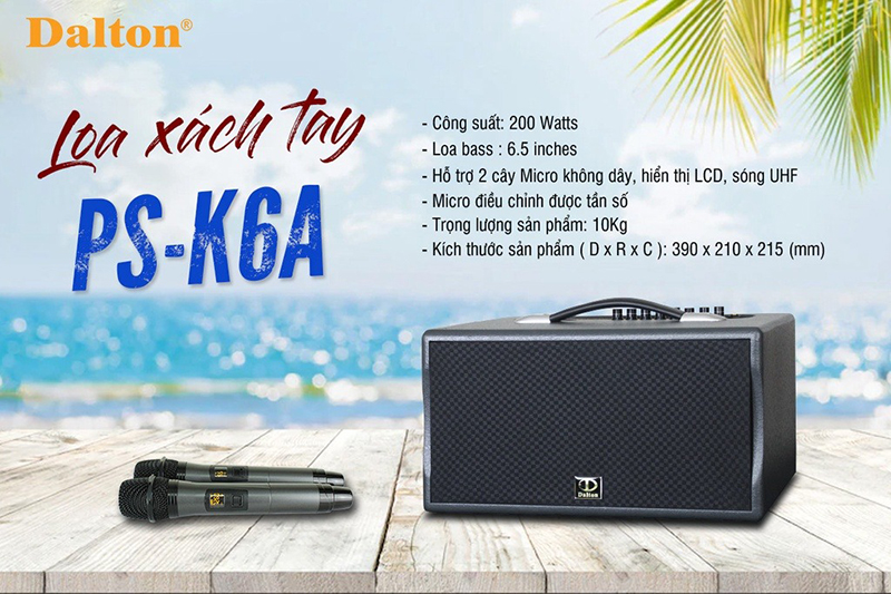 Loa kéo xách tay Dalton PS-K6A