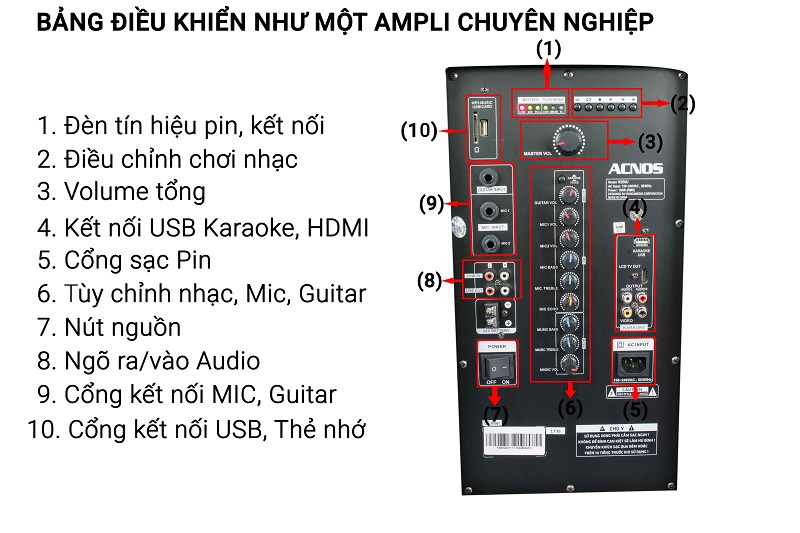 D&agrave;n karaoke di động Beatbox KB50U gi&aacute; rẻ