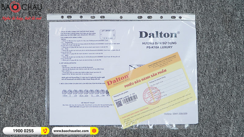 Loa xách tay Dalton PS-K10A LUXURY