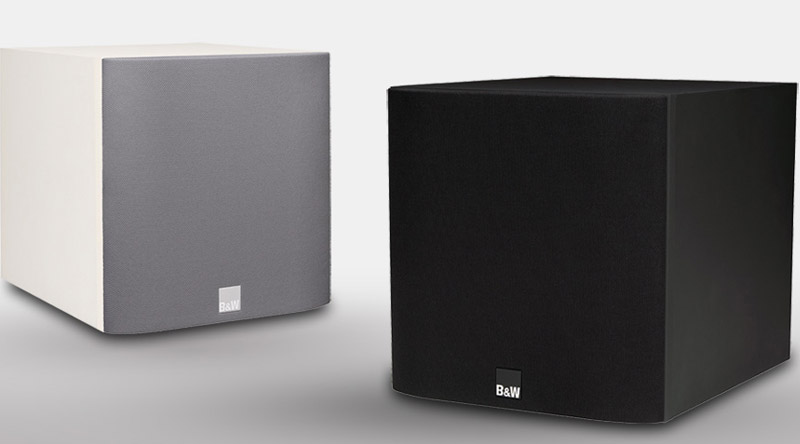 Loa sub B&W ASW608 với 2 phiên bản màu đen - trắng đẹp mắt