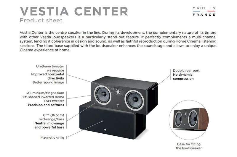 Loa Focal Vestia Center