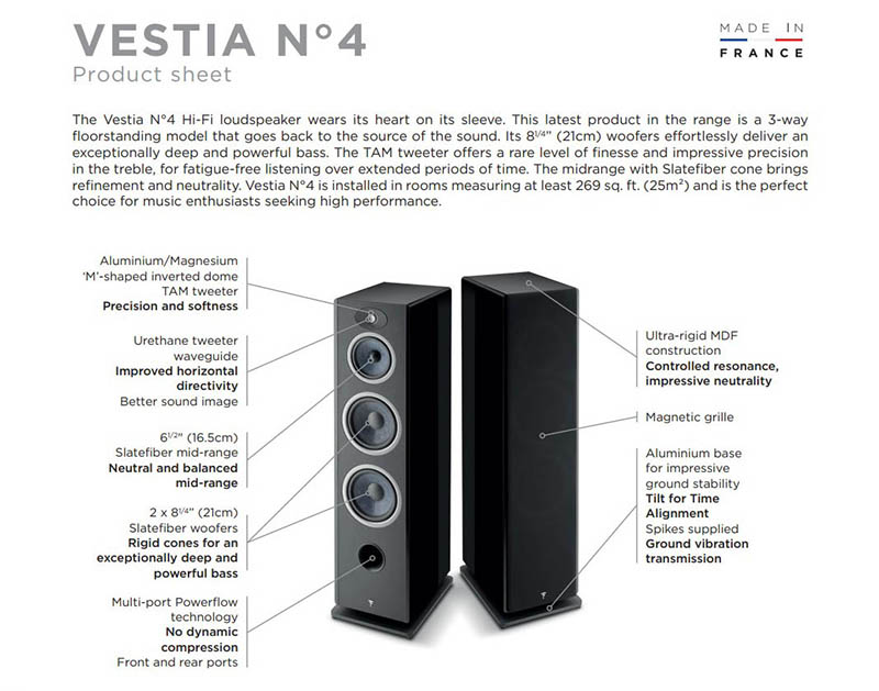 Loa Focal Vestia No4
