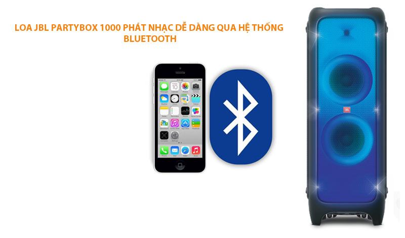 Loa JBL PartyBox 1000 tương thích bluetooth không dây
