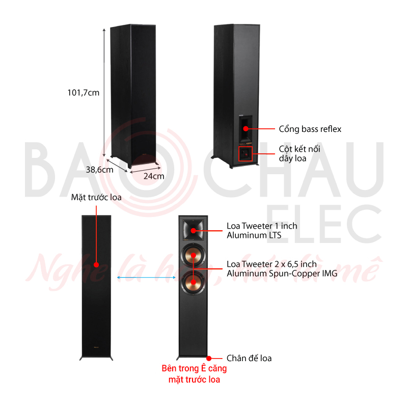 Ảnh kĩ thuật Loa nghe nhạc Klipsch R-620F