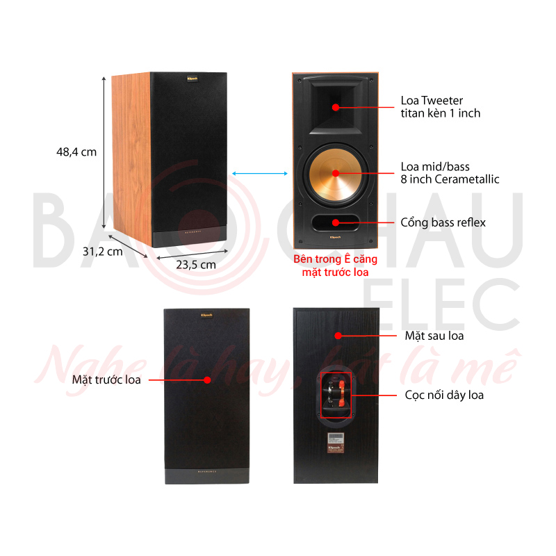 Ảnh kĩ thuật Loa Klipsch RB 81II (bookshelf)