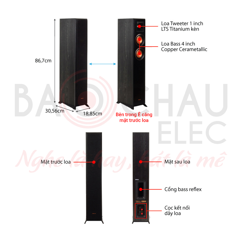 Ảnh kĩ thuật Loa Klipsch RP-4000F