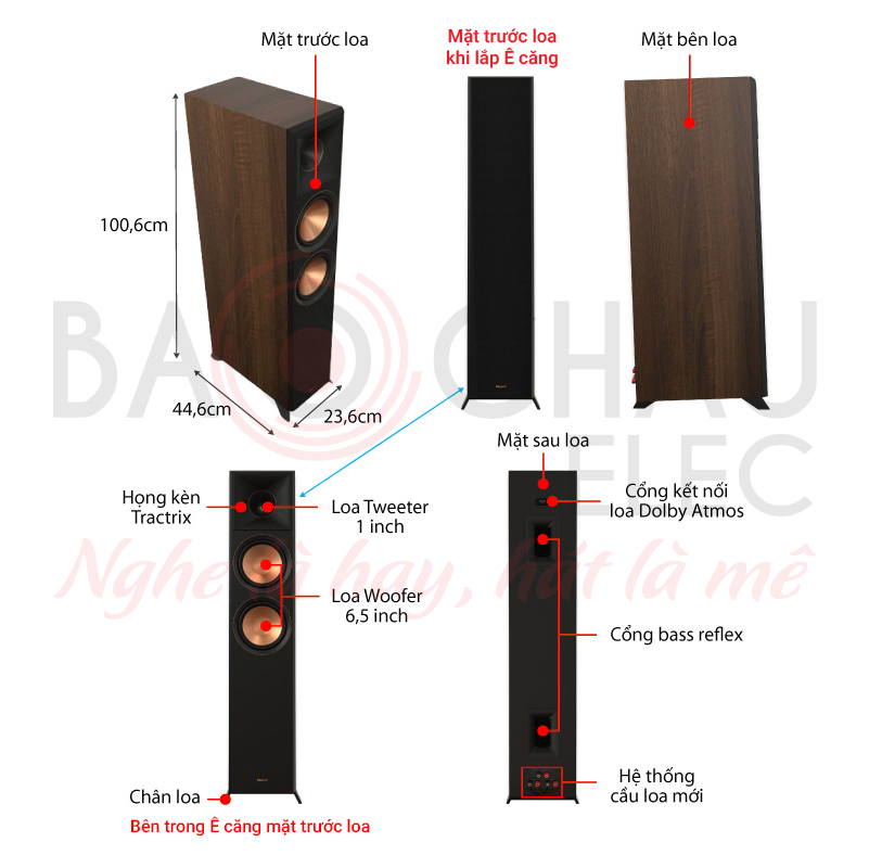 Ảnh kĩ thuật Loa Klipsch RP-6000F II