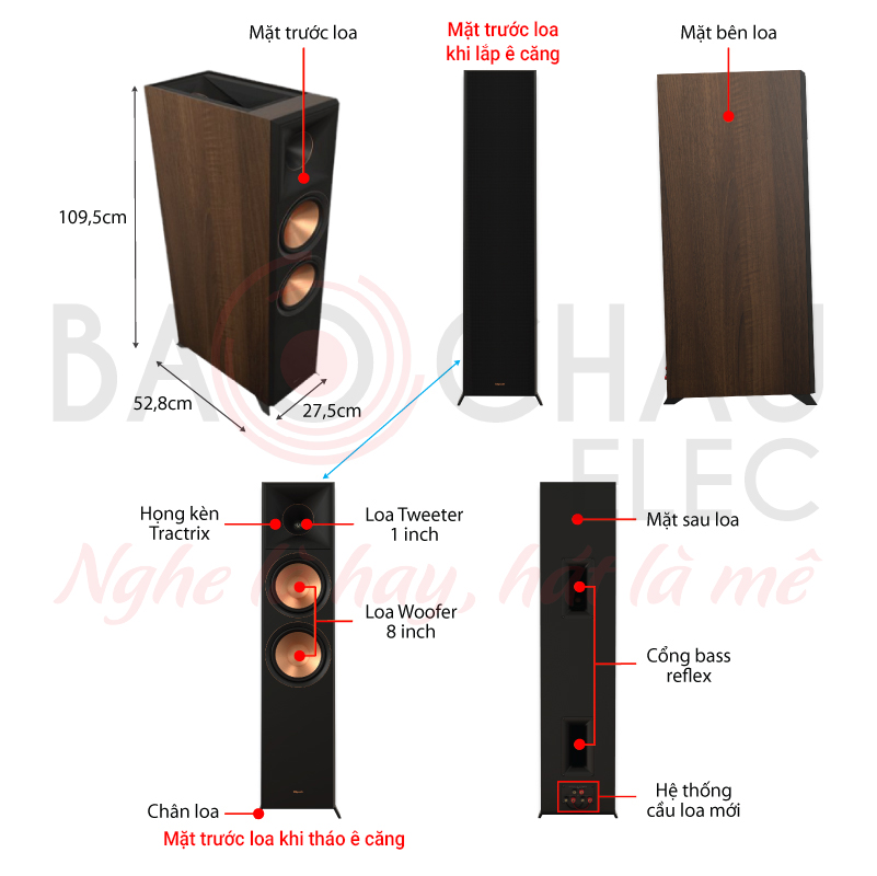 Ảnh kĩ thuật Loa Klipsch RP-8060FA II