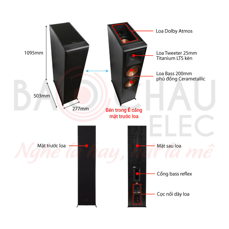 Ảnh kĩ thuật Loa Klipsch RP-8060FA