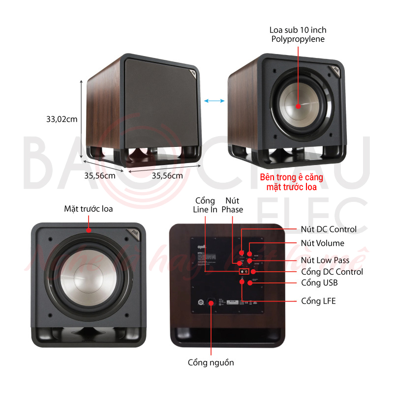 Ảnh kĩ thuật Loa sub Polk audio HTS10