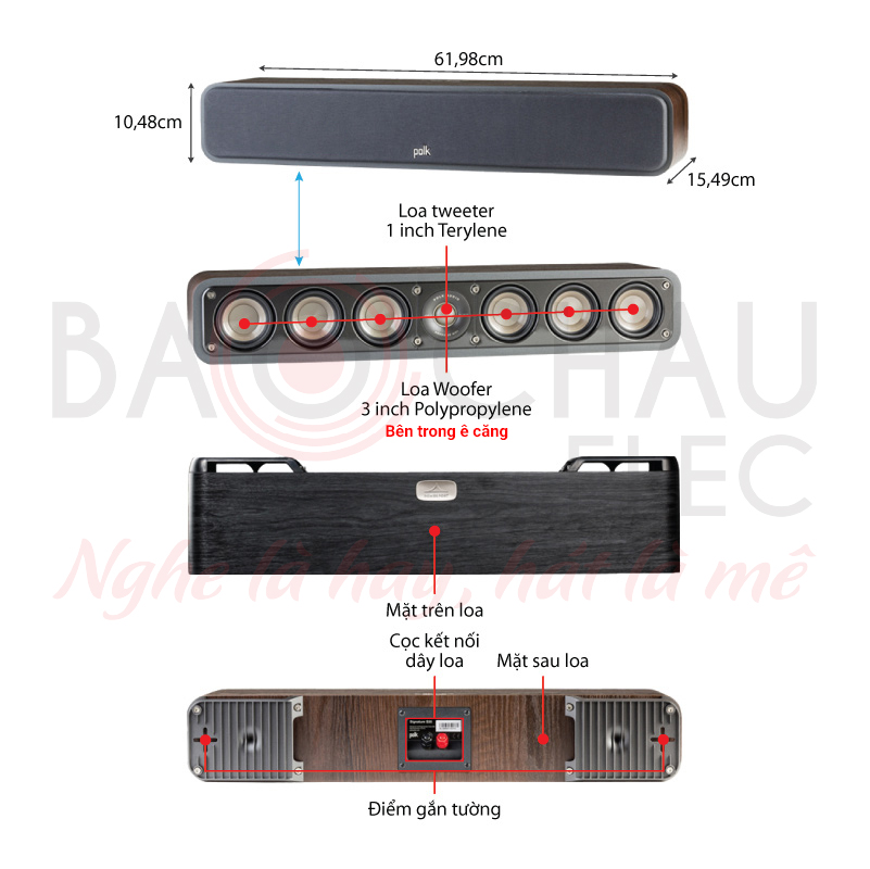 Ảnh kĩ thuật Loa Polk audio Signature S35 (Center)