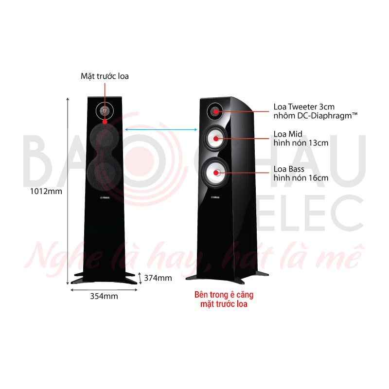 Ảnh kĩ thuật Loa nghe nhạc, xem phim Yamaha NS-F700