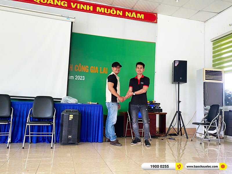 Lắp đặt dàn âm thanh trị giá gần 60 triệu cho Cty TNHH Thành Công tại Gia Lai (JBL MTS12, VM820A, BPR-8500, SW815, U900 Plus X,…)