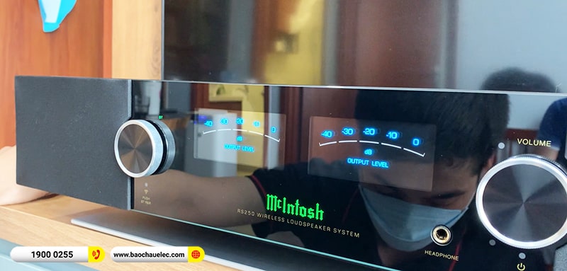 Lắp đặt loa công nghệ cao cấp McIntosh RS250 72tr cho anh Thảo tại Hà Nội