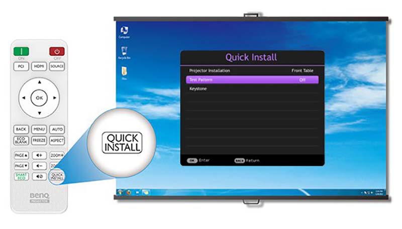 M&aacute;y chiếu BenQ MS550