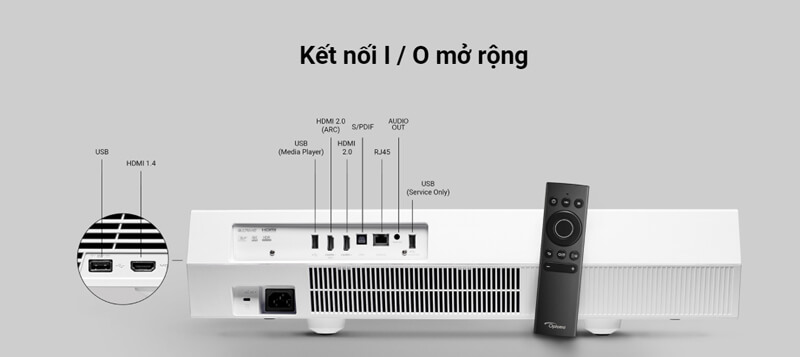 M&aacute;y chiếu 4K si&ecirc;u gần Optoma CinemaX P2
