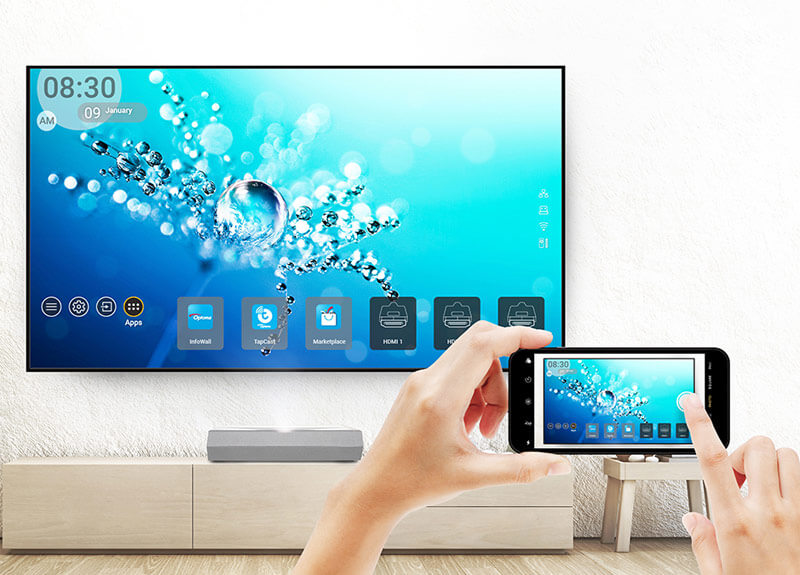 M&aacute;y chiếu 4K si&ecirc;u gần Optoma CinemaX P2