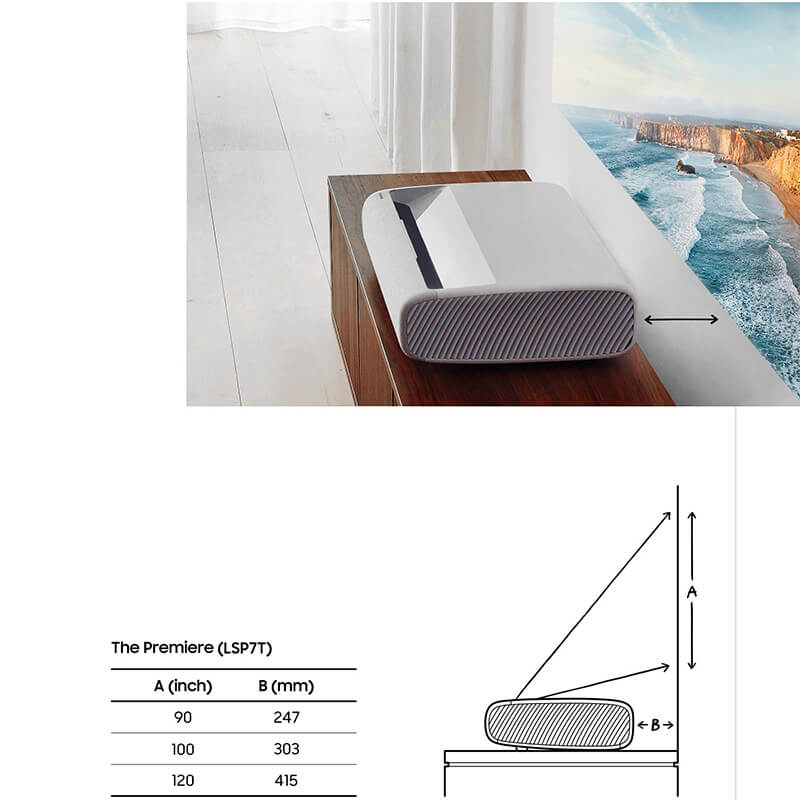 M&aacute;y chiếu 4K si&ecirc;u gần Samsung LSP7T