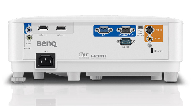 Máy chiếu BenQ MH550 với hệ thống cổng kết nối đa dạng