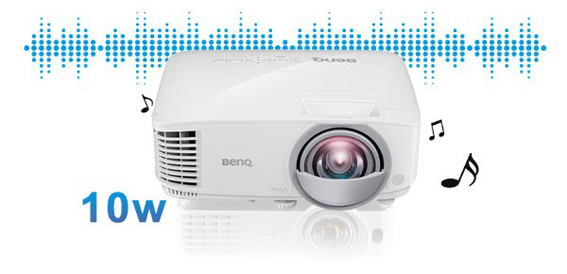 Máy chiếu BenQ MW826ST được trang bị loa 10W